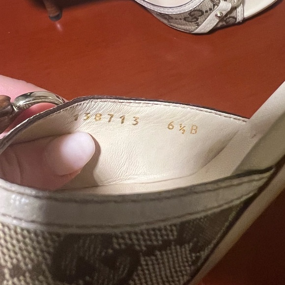 Gucci GG Canvas Bamboo Horsebit Mules 36.5 US 6.5 - Picture 6 of 11